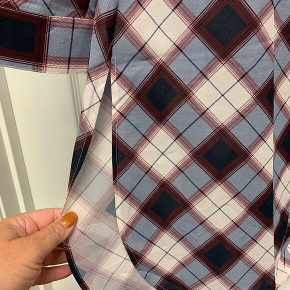 Prana Flint Plaid Maxi Shirt sz S NWT - Picture 6 of 9